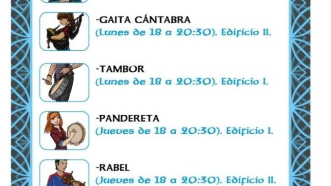 La Escuela de Música Tradicional de Santander comienza en noviembre.