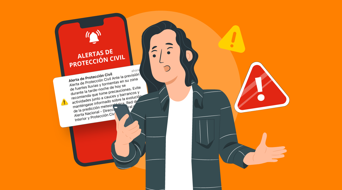 Imagen decorativa - Alertas de Protección Civil en España: cómo funcionan y cómo configurarlas en tu móvil 
