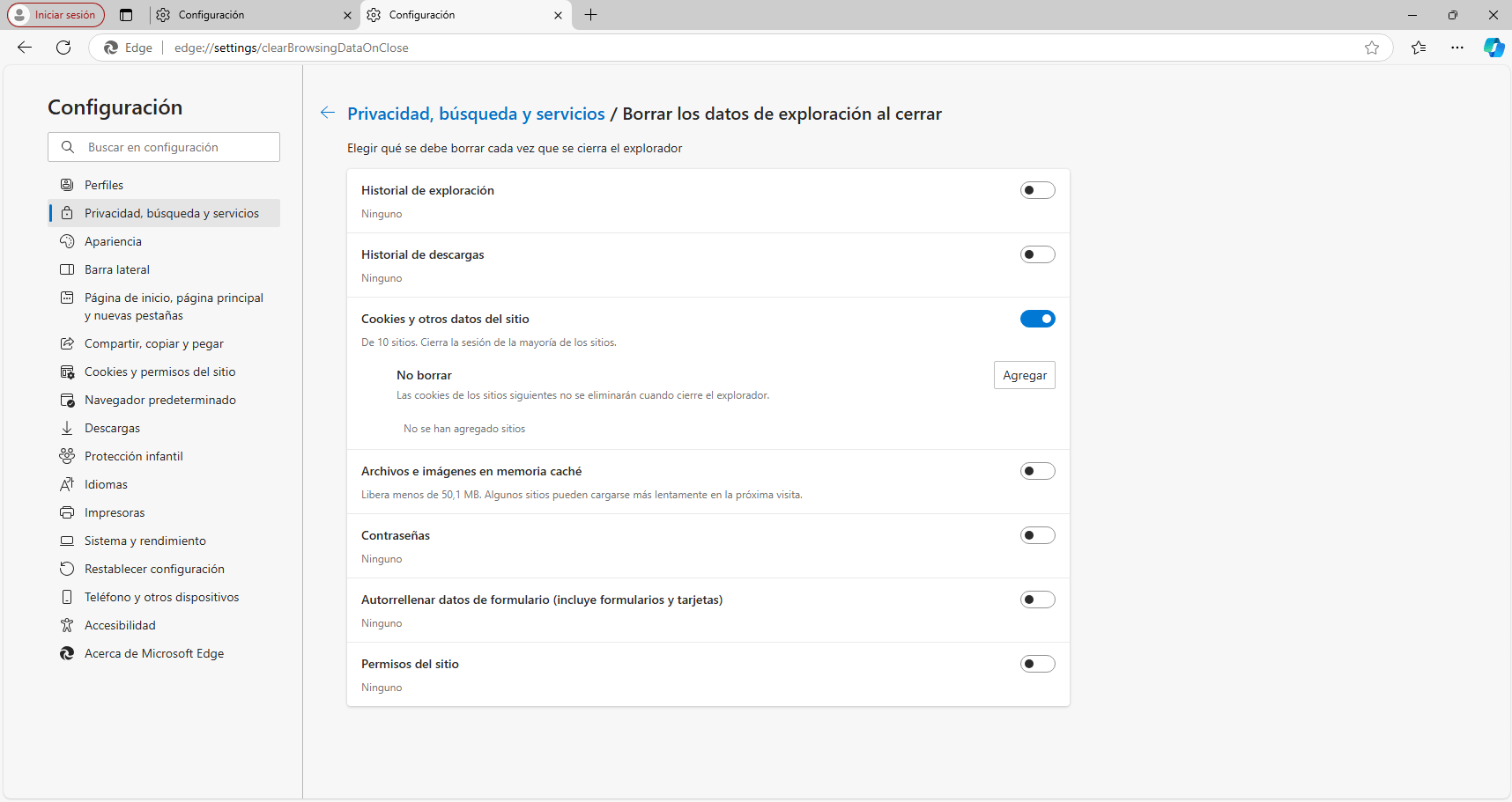 Microsoft Edge, privacidad y seguridad