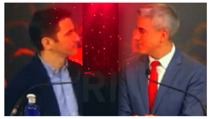 El debate de los candidatos Pedro y Pablo en las primarias del PSOE en Cantrabria