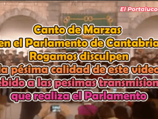 Canto de las Marzas en el Parlamento de Cantabria