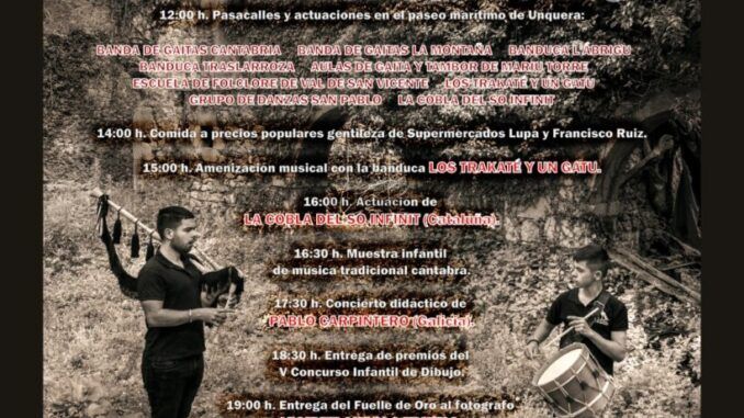 Domingo 8 de junio Fiesta de la Gaita Cántabra en Unquera