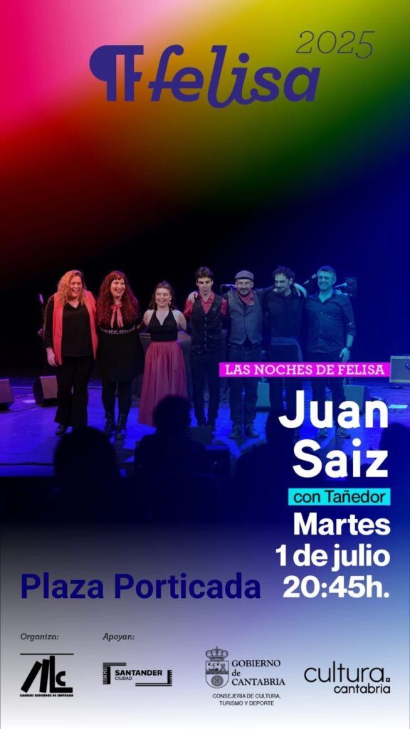 Lunes 30 de junio y martes 1 de julio Uruna y Tañedor en Las Noches del Felisa, Plaza Porticada- Santander