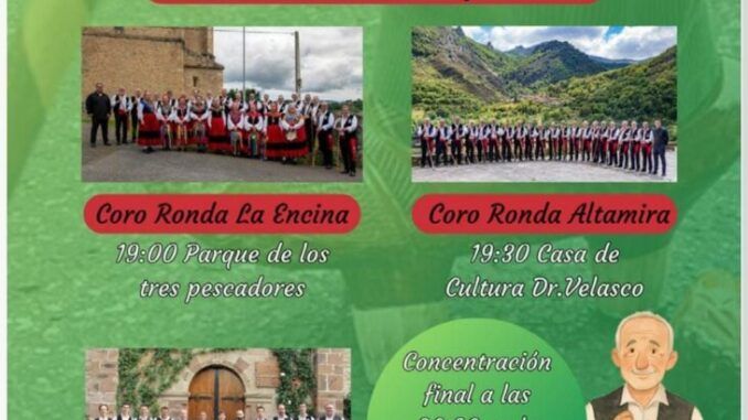 Sábado 30 de agosto I Festival de Coros Ronda de Cantabria Por las Calles de Laredo.