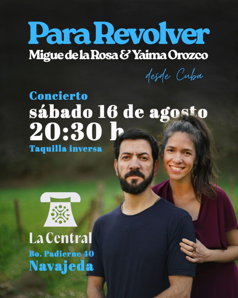 Sábado 16 de agosto, 20.30 Para Revolver en La Central, Navajeda. Sábado 16 de agosto, 20.30 Para Revolver en La Central, Navajeda.