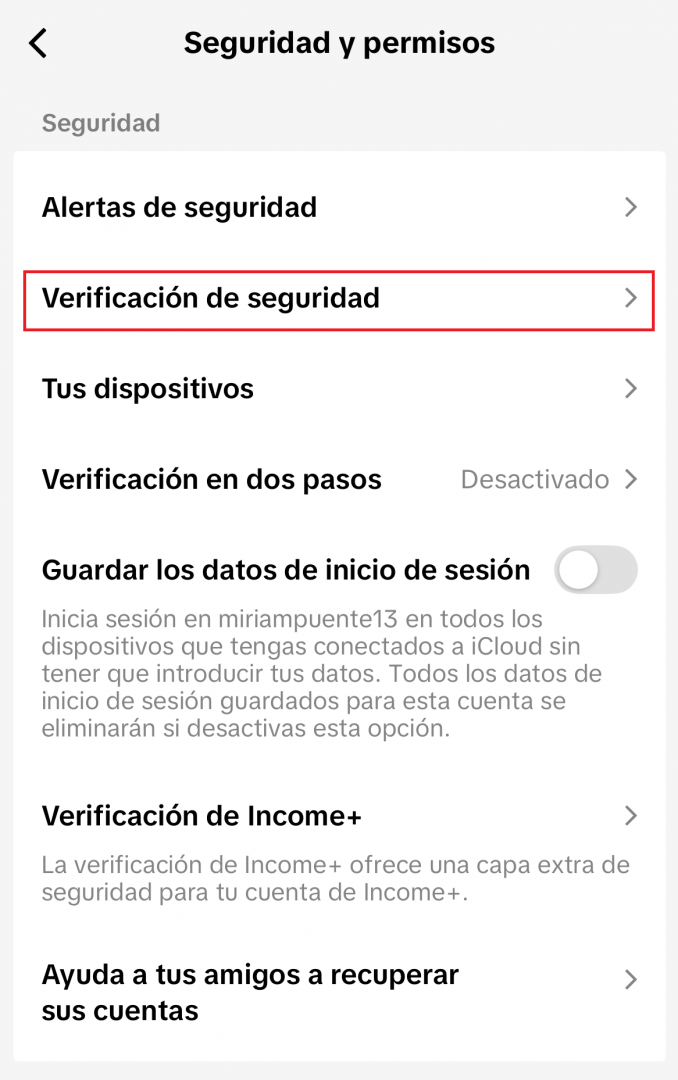 Verificación de seguridad